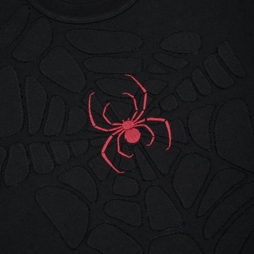"spiderweb v2" T Shirt black