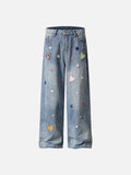 [Pre-Order] Aelfric Eden Heart Star Patchwork Jeans