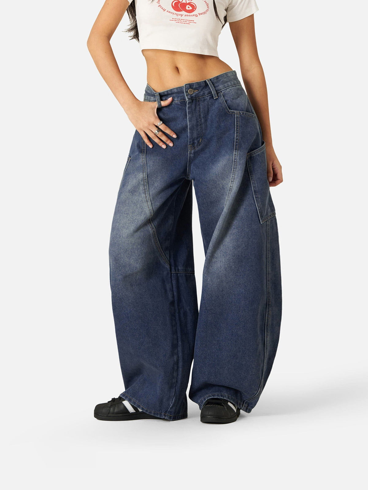 Aelfric Eden  Baggy Barrel Big Pocket Jeans